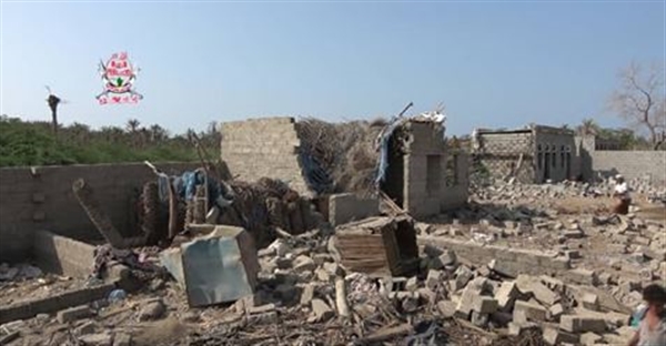 الحديدة: مليشيا الحوثي تقصف منازل المواطنين في قرية النخيل بقذائف الهاون لاجبارهم على الرحيل