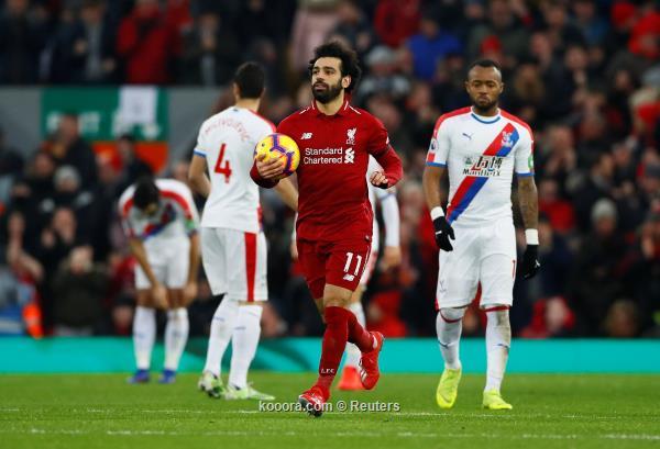 ليفربول يتجاوز كريستال بالاس بصعوبة.. ومحمد صلاح يسجل هدفين ويحقق انجاز جديد