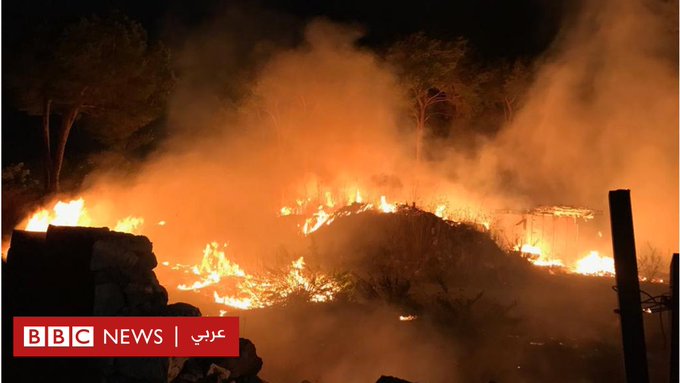 لبنان يحترق ومغردون يتضامنون