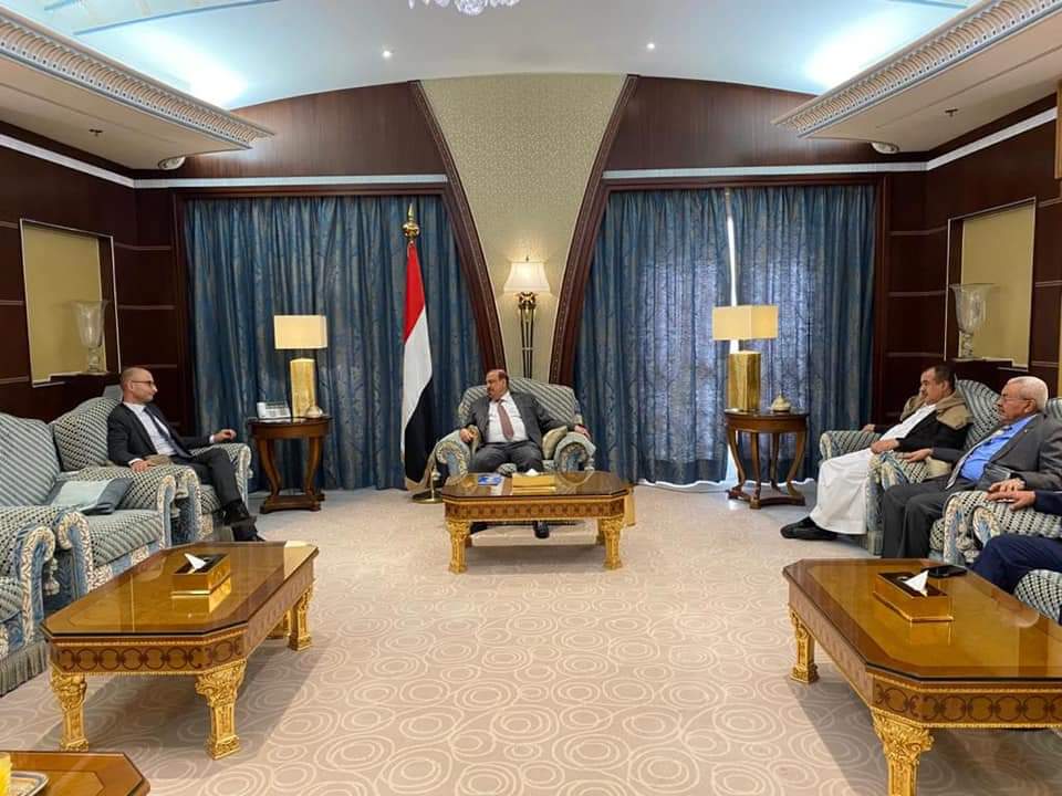 البركاني يلتقي سفير فرنسا لدى اليمن