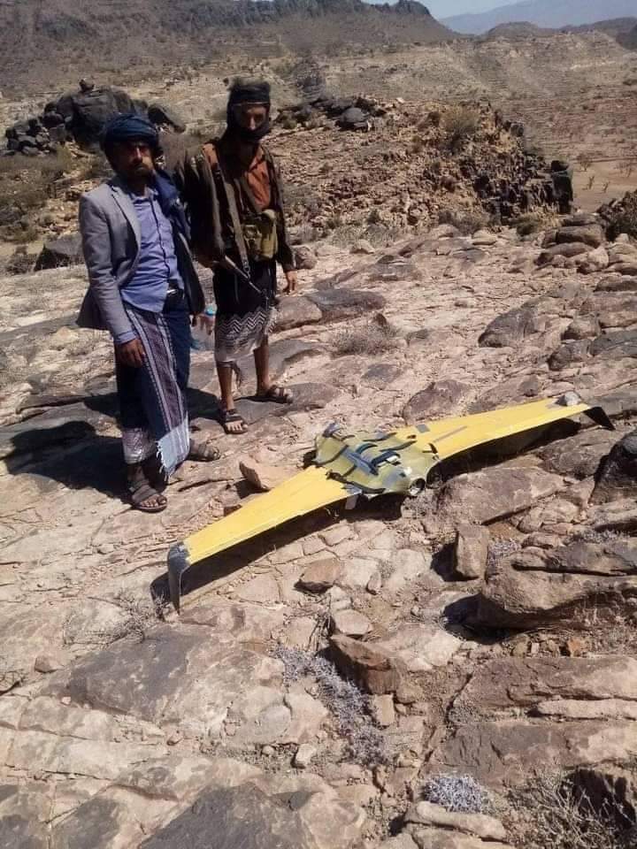قوات الجيش تسقط طائرة مسيرة تابعة لمليشيا الحوثي في تعز