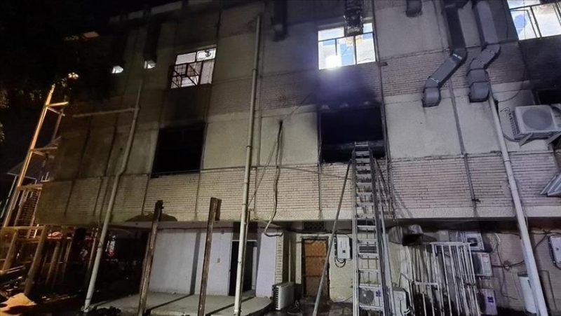 مصرع واصابة نحو 65 شخصا إثر حريق بمستشفى لمرضى كورونا في بغداد