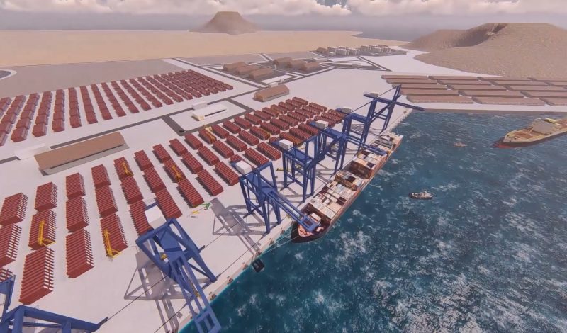 بن عديو يتسلم النسخة النهائية من التصاميم الهندسية لمشروع ميناء قنا