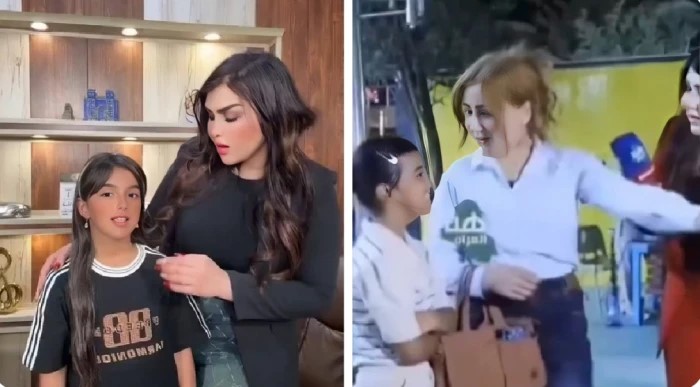 الطفلة العراقية التي وصفتها والدتها بـ"جلحة" تظهر بشكل جديد مع نفس المذيعة