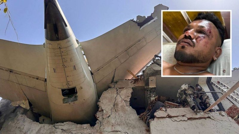 الناجي الوحيد راميش كومار يروي لحظات الرعب بعد نجاته من كارثة تحطم الطائرة الهنديه