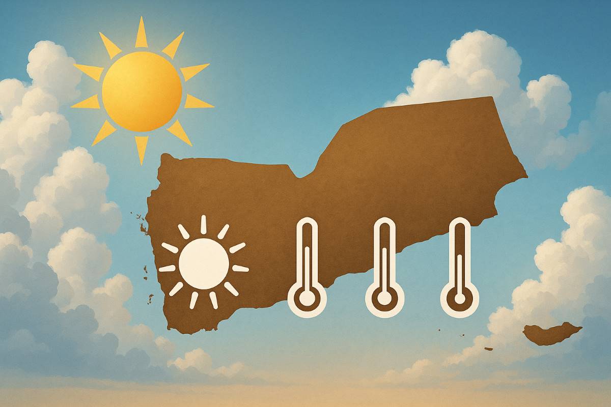 حرٌّ خانق في سيئون وليل بارد في ذمار.. تقلبات حادة تضرب أجواء اليمن اليوم