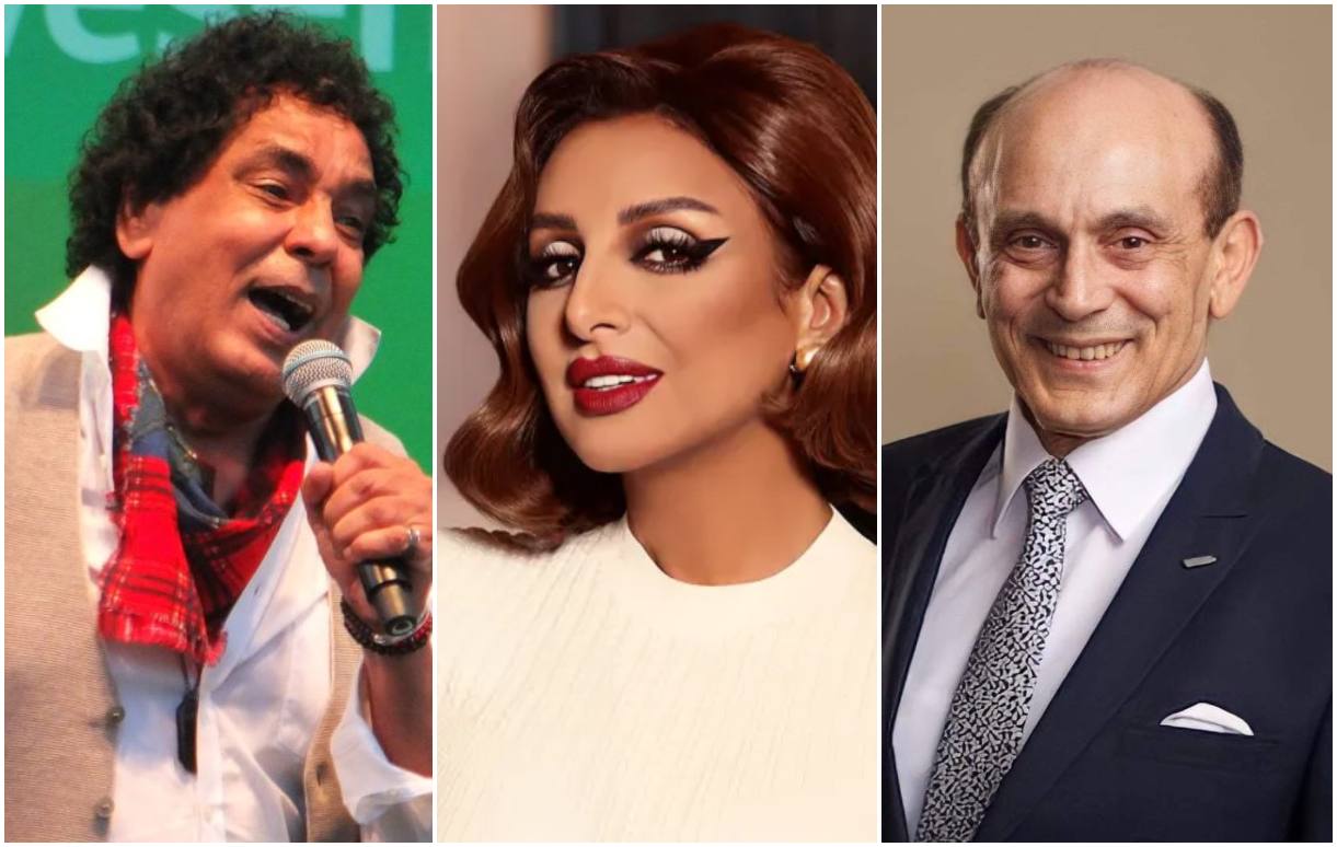 تفاصيل التطورات الصحية للفنانين محمد منير وأنغام ومحمد صبحي