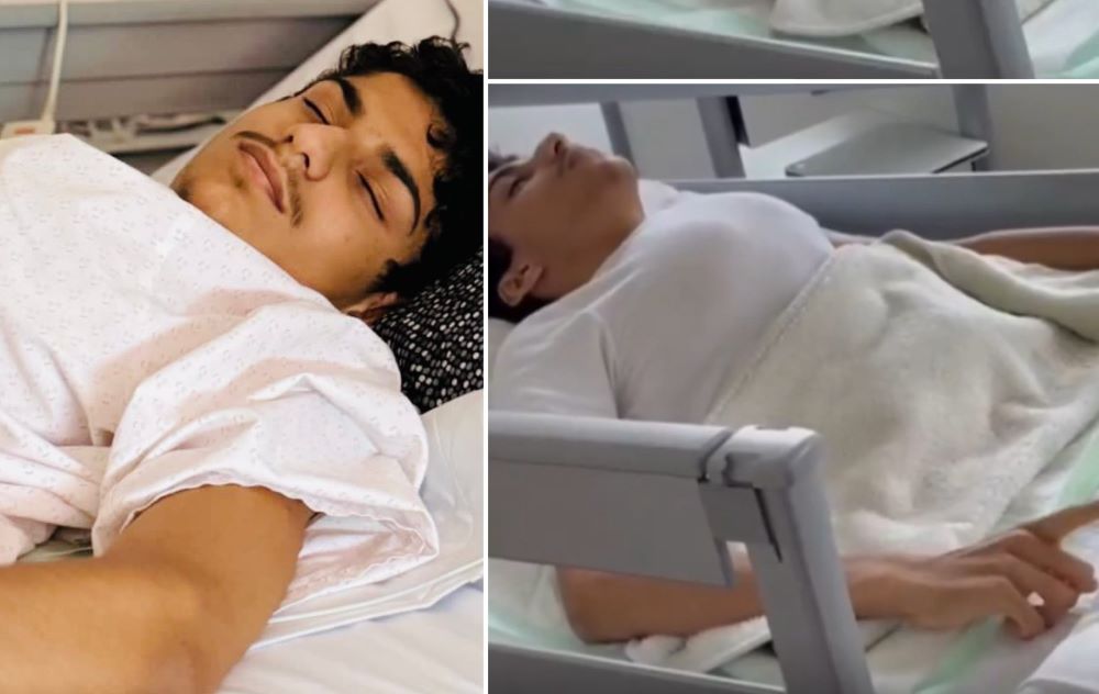 بعد تحسن صحته.. غانم المفتاح يصلي على فراش المرض في مشهد يلامس القلوب