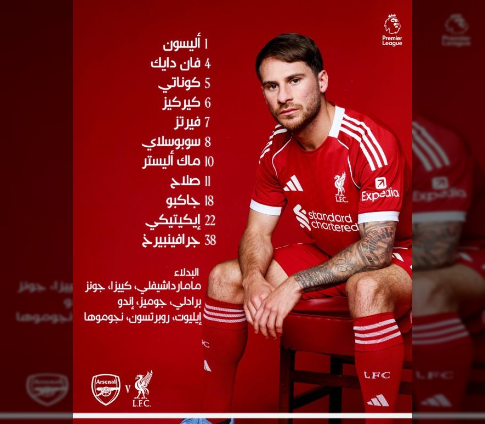 أنفيلد على موعد مع صدام عملاقي البريميرليغ ليفربول وأرسنال.. تفاصيل المواجهة الملتهبة