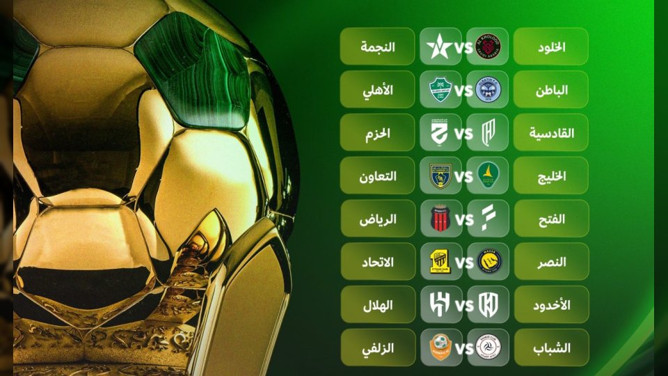 نتيجة قرعة كأس الملك خادم الحرمين الشريفين تكشف عن مواجهة نارية بين النصر والاتحاد بقيادة رونالدو وبنزيما