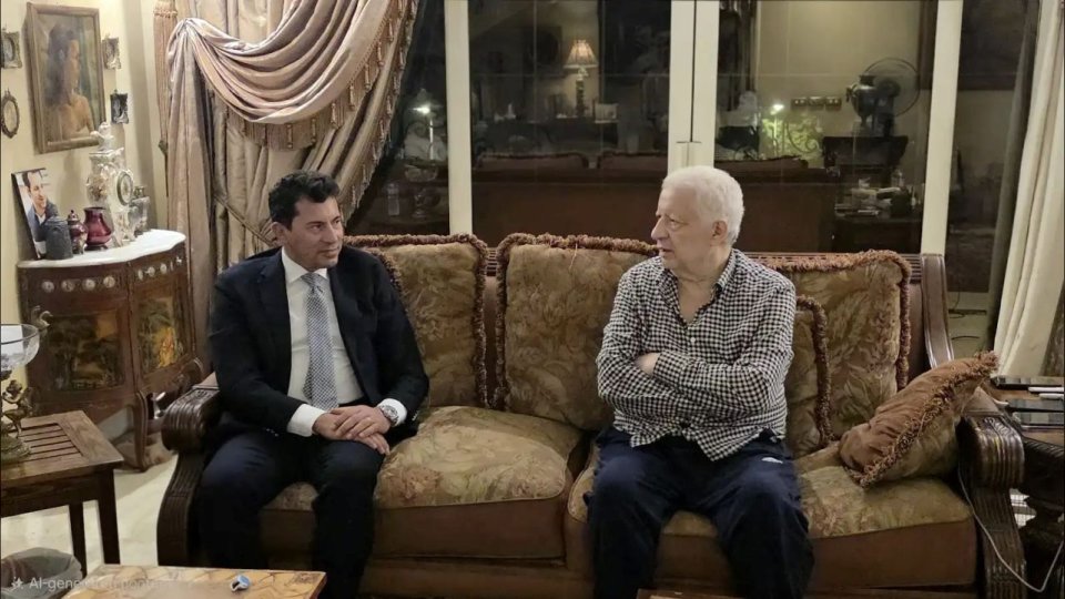 شاهد.. مرتضى منصور يظهر بعد مرض مقلق ويتلقى زيارة من وزير الرياضة