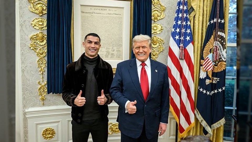 كريستيانو رونالدو يثير الجدل بمظهره في لقاء مع ترامب.. وتكهنات حول عمليات تجميل