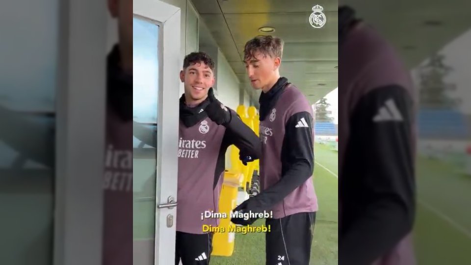 نجوم ريال مدريد يدعمون إبراهيم دياز في نهائي أمم إفريقيا بشعار ديما مغرب