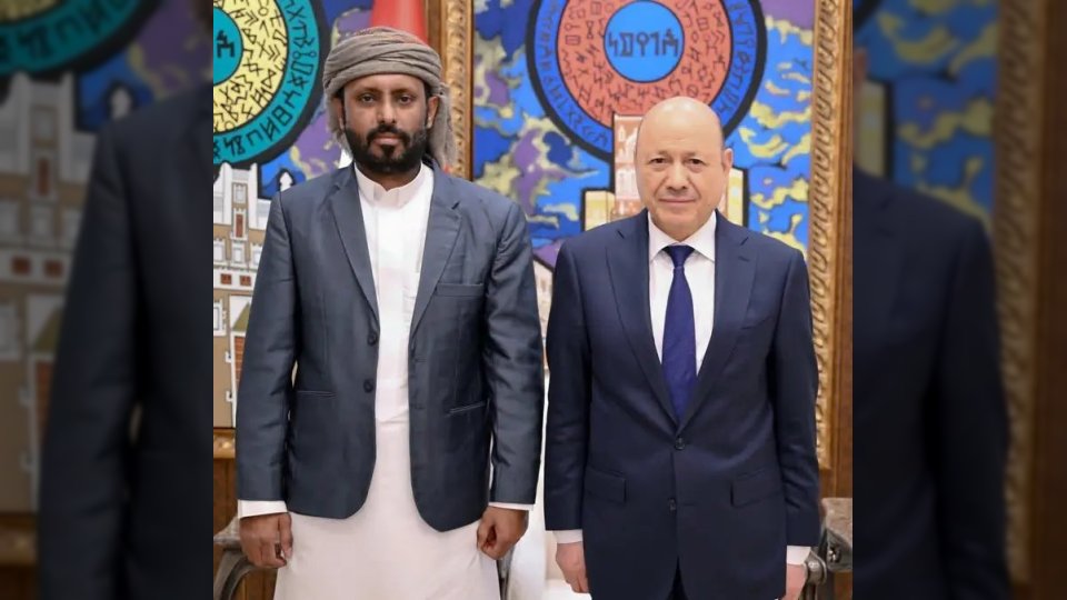 رشاد العليمي وعمرو بن حبريش يؤكدان تعزيز الاستقرار في حضرموت بدعم سعودي