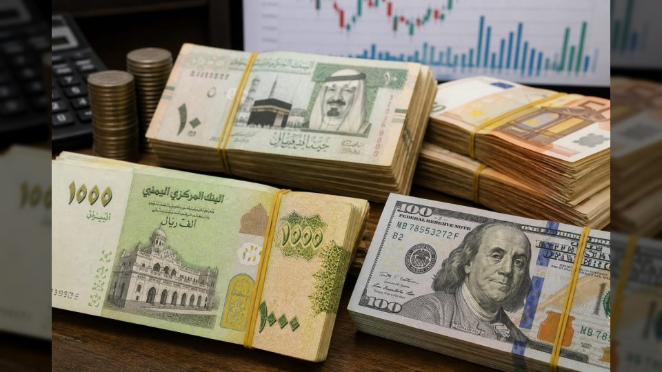 تحديث أسعار صرف الريال اليمني أمام العملات الأجنبية اليوم الأحد