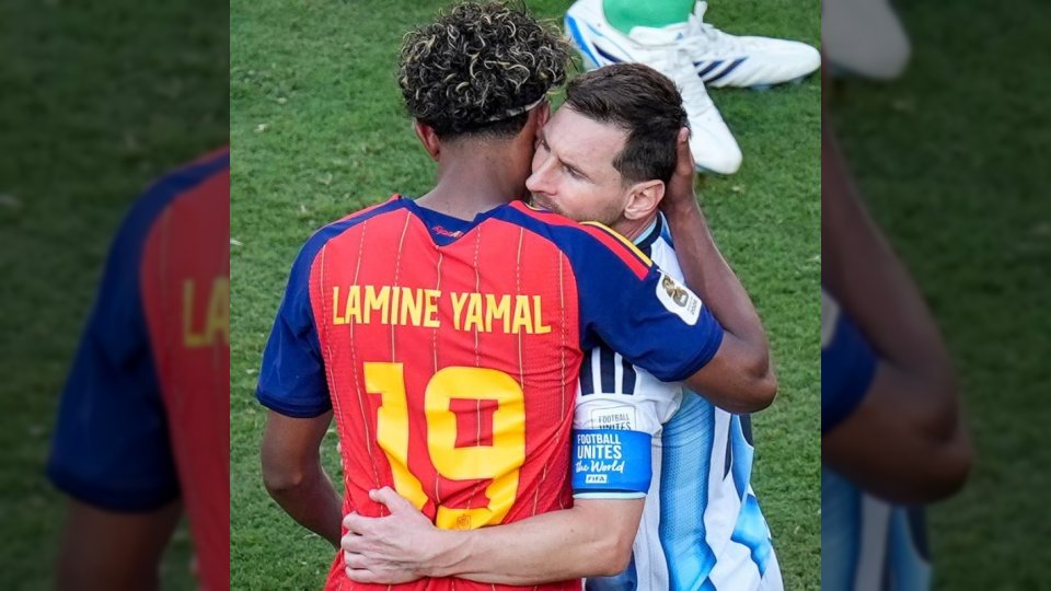 ماذا قال ميسي للامين يامال خلال العناق في نهائي كأس العالم؟